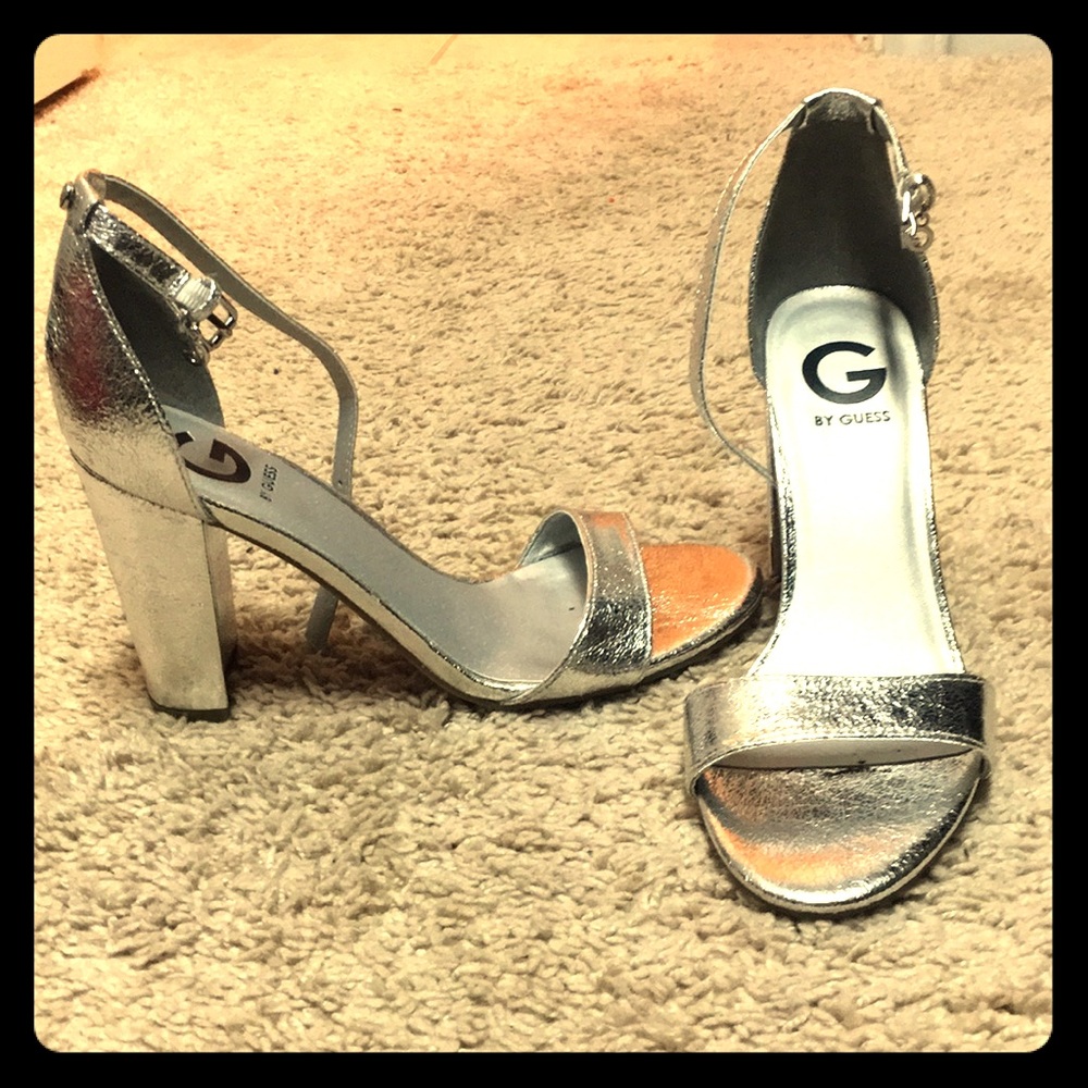 Silver foil type heels!